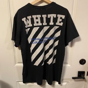 ** vintage** Off-White c/o Virgil Abloh "Blue Collar" T-shirt.